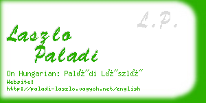 laszlo paladi business card